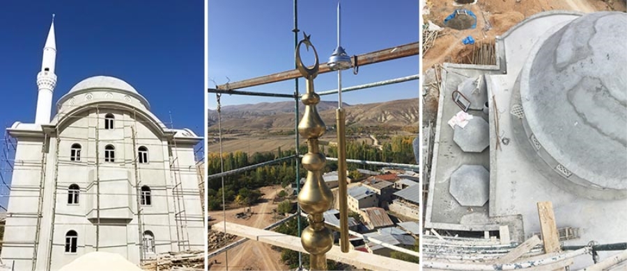 Yazıköy Hulusi Efendi Camii inşaatı devam ediyor